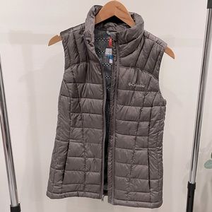 Columbia Women's Grey Thermal Coil Quilted Puffer Vest Size Small